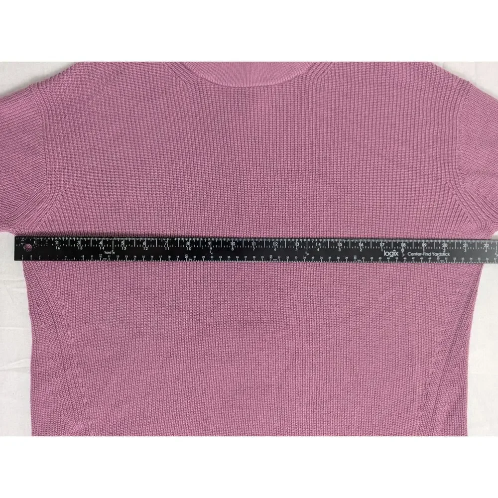 Lululemon Merino Wool Bend Ribbed Crewneck Sweater in Velvet Dust
